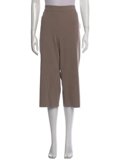 Pre-owned Akris Punto Wide Leg Pants In Neutral