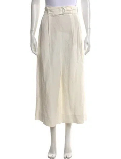 Pre-owned Akris Punto Wide Leg Pants In Neutral