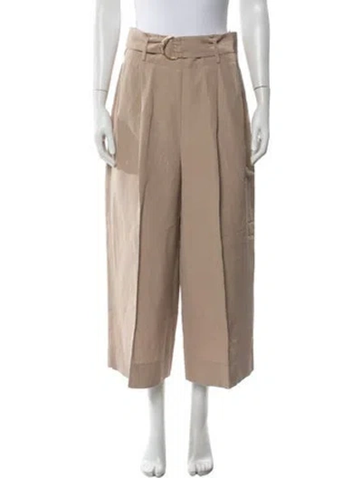 Pre-owned Akris Punto Wide Leg Pants In Neutral