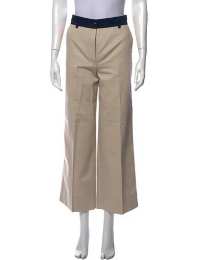 Pre-owned Akris Punto Wide Leg Pants In Neutrals
