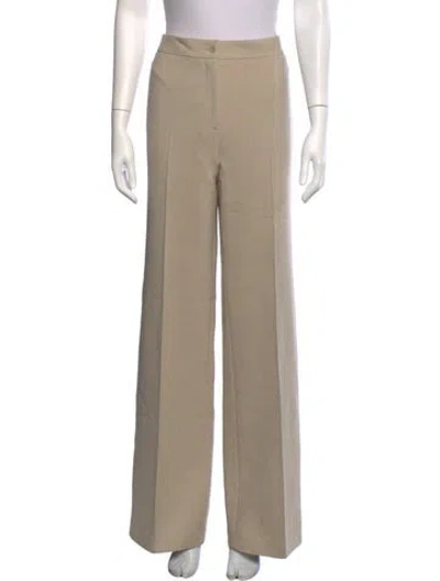 Pre-owned Akris Punto Wide Leg Pants In Neutrals