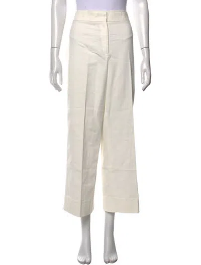 Pre-owned Akris Punto Wide Leg Pants In Neutrals