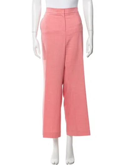 Pre-owned Akris Punto Wide Leg Pants In Pink