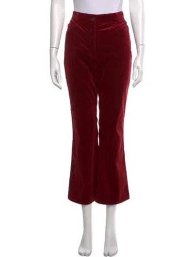 Pre-owned Akris Punto Wide Leg Pants In Red