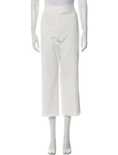Pre-owned Akris Punto Wide Leg Pants In White