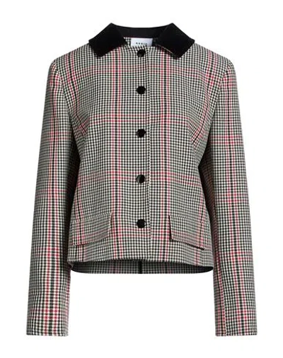 Akris Punto Woman Jacket Black Size 10 Virgin Wool, Cotton