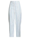 Akris Punto Woman Pants White Size 12 Cotton, Elastane In Blue