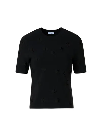 Akris Punto Women's 3d Dot Knit Sweater In Black