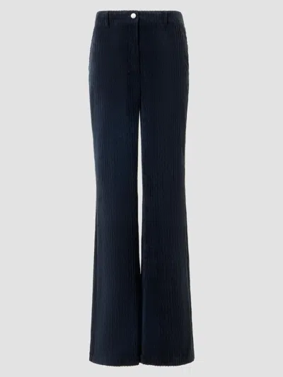 Akris Punto Women's Celia Techno Corduroy Pants In Blue