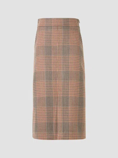 Akris Punto Women's Chiaro Glen Check Wool-blend Midi Skirt In Multi
