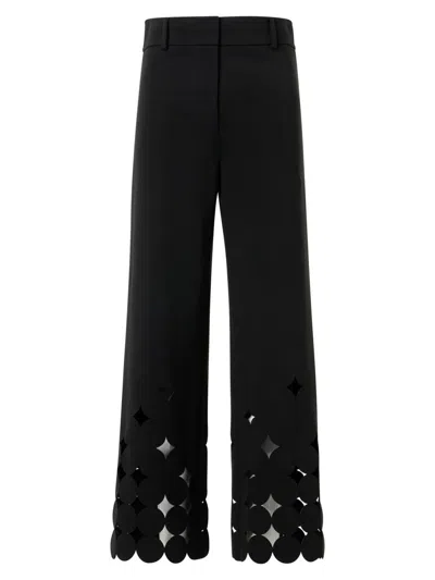 Akris Punto Women's Chieko Dot Cut-out Pants In Black