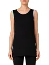 Akris Punto Square Neck Tank In Black Multi