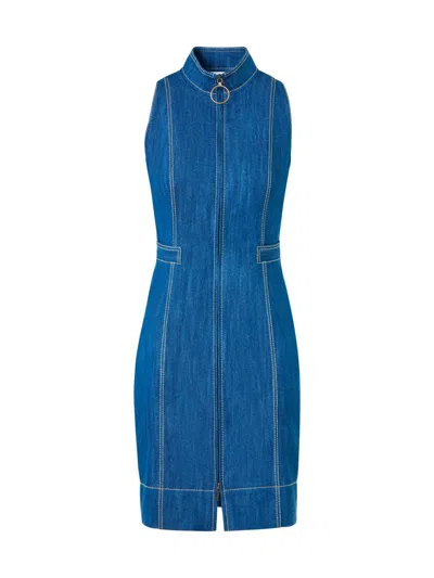 Akris Punto Women's Cotton Denim Minidress In Blue