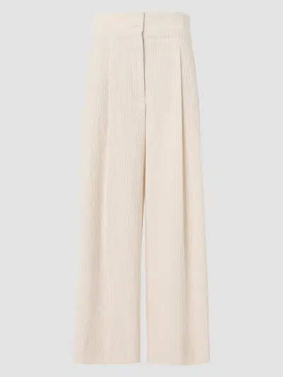 Akris Punto Women's Federica Cotton Corduroy Crop Pants In White