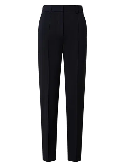 Akris Punto Ferry Pintuck Tapered Jersey Pants In Black