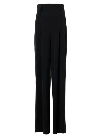 Akris Punto Women's Florina Crepe High-rise Pants In Black