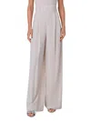 Akris Punto Florina Linen Microstripe Wide-leg Pants In Cashew