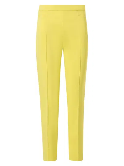 Akris Punto Women's Franca Stretch-cotton Ankle-length Straight Pants In Yellow