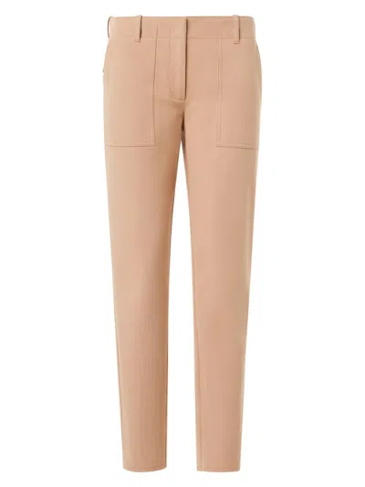 Akris Punto Women's Franco Bi-stretch Straight Pants In Brown