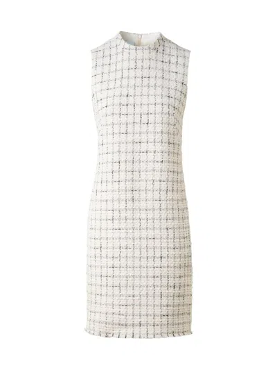Akris Punto Women's Grid Sheath Dress In White