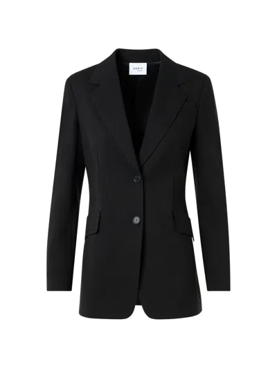 Akris Punto Women's Jersey Two-button Blazer In Black