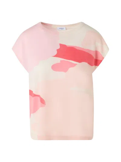 Akris Punto Women's Kaleidoscope Intarsia Wool Top In Pink