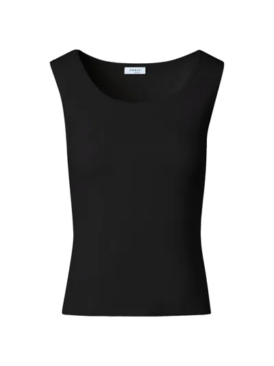 Akris Punto Women's Knit Scoopneck Tank In Black