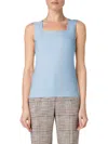 Akris Punto Dot Detail Stretch Jersey Tank In Sky