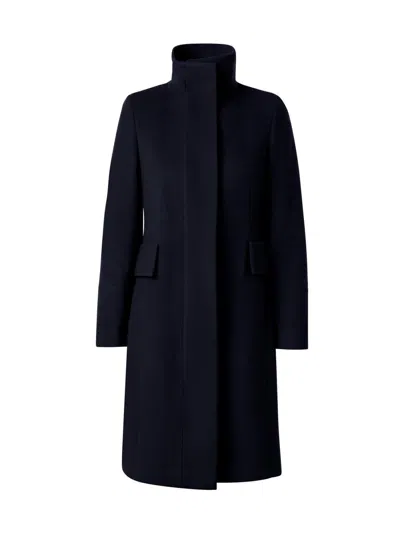 Akris Punto Women's Long Wool-blend Coat In Black