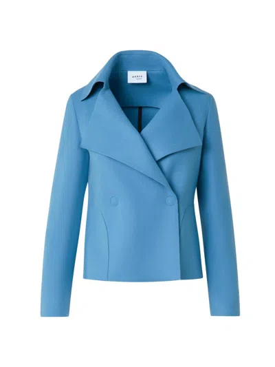 Akris Punto Women's Notch Collar Jacket In Blue