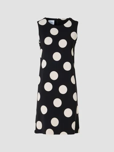 Akris Punto Women's Polka Dot Shift Mini Dress In Multi