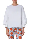 Akris Punto Deconstructed Cotton Poplin Top In Cream