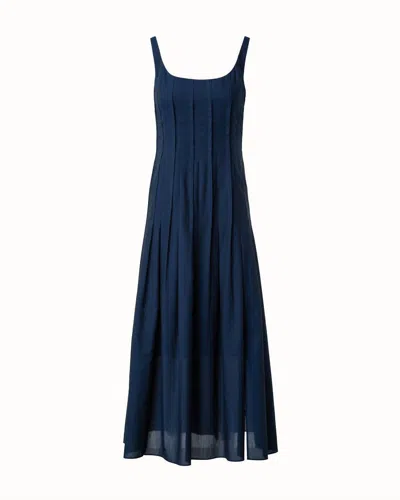 Akris Punto Women Scoop Neck Dress In Navy In Blue