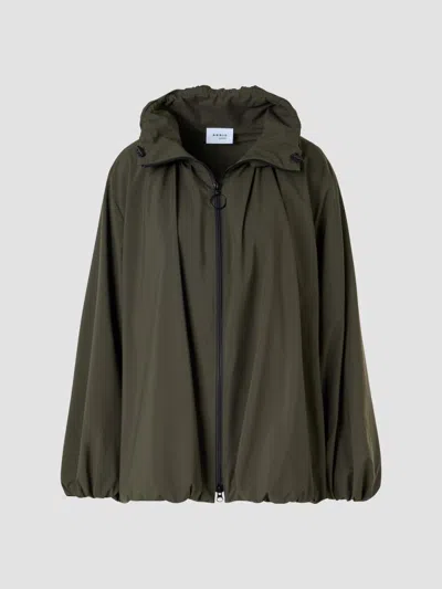 Akris Punto Women's Short Parachute Taffeta Parka In Green