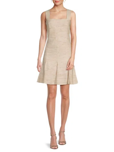 Akris Punto Women's Textured Silk Minidress In Flax