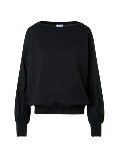 Akris Punto Women's Wool Off-the-shoulder Sweater In Black