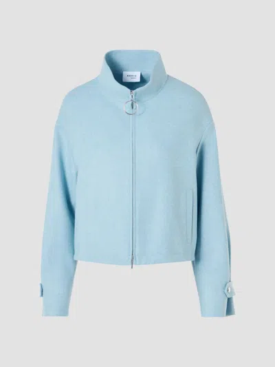 Akris Punto Women's Wool-blend Blouson Jacket In Light Blue