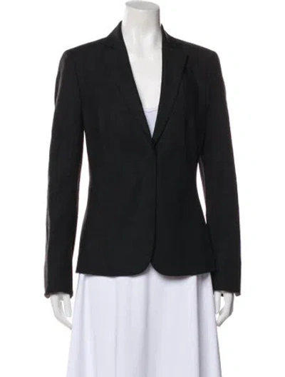 Pre-owned Akris Punto Wool Blazer In Black