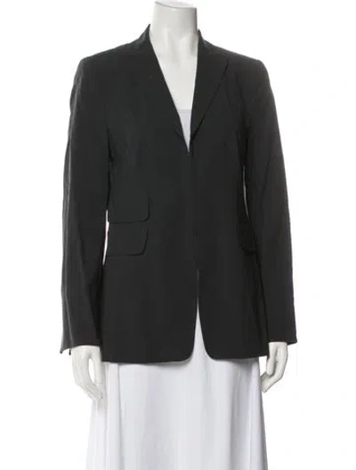 Pre-owned Akris Punto Wool Blazer In Black