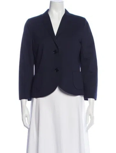 Pre-owned Akris Punto Wool Blazer In Black