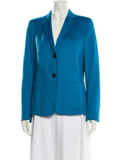 Pre-owned Akris Punto Wool Blazer In Blue