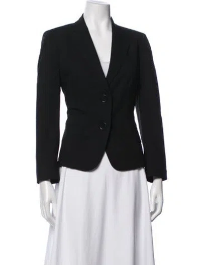 Pre-owned Akris Punto Wool Blazer In Blue