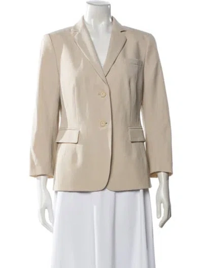 Pre-owned Akris Punto Wool Blazer In Neutral