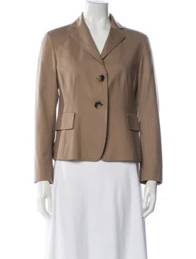 Pre-owned Akris Punto Wool Blazer In Neutral