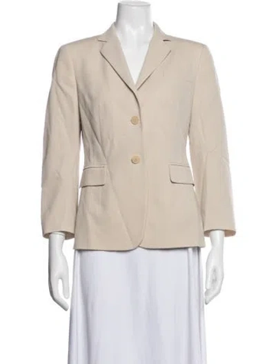 Pre-owned Akris Punto Wool Blazer In Neutrals
