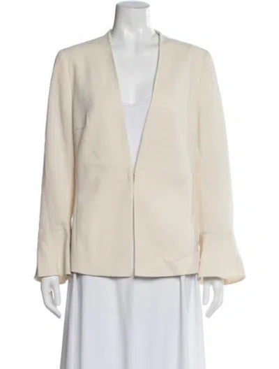 Pre-owned Akris Punto Wool Blazer In Neutrals