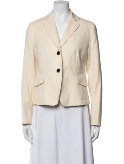 Pre-owned Akris Punto Wool Blazer In Neutrals