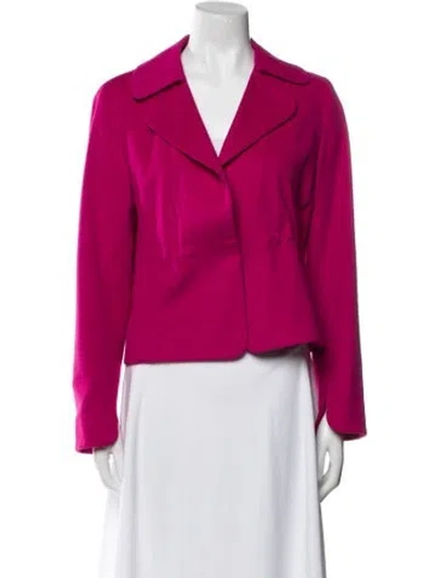Pre-owned Akris Punto Wool Blazer In Pink