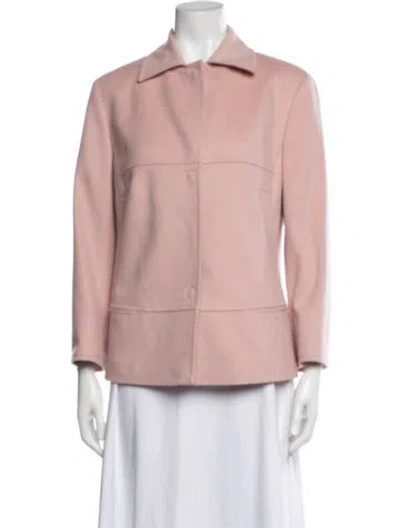 Pre-owned Akris Punto Wool Blazer In Pink