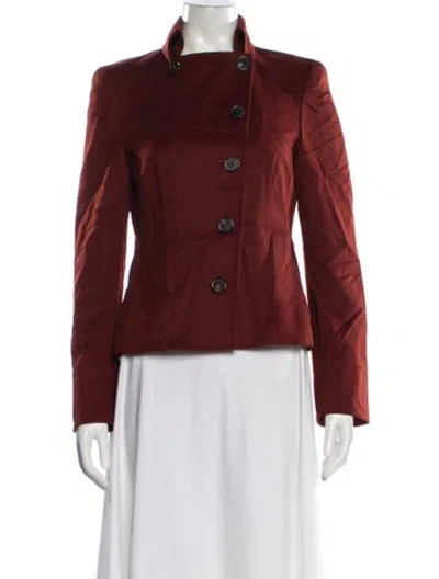 Pre-owned Akris Punto Wool Blazer In Red